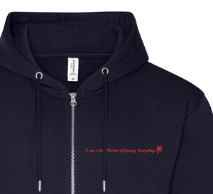 Zipped Organic His n' Hers  Hoodie: "Find Your Calm" Inspiration